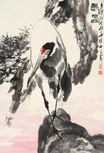王子武 夕阳鹤 镜片