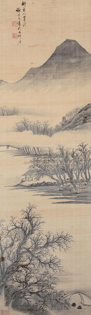 谢时臣 （款） 仿古山水 立轴