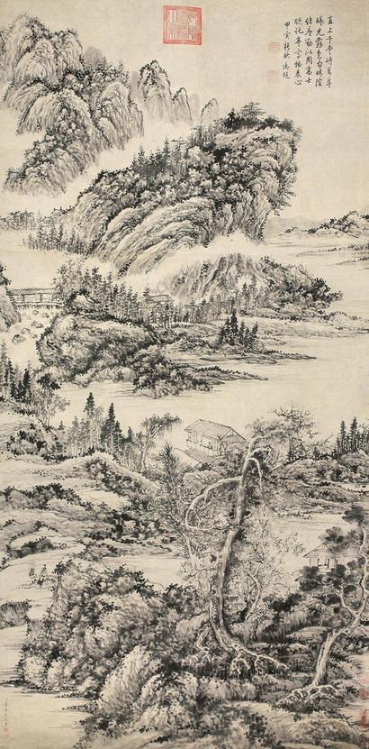 董邦达 （款） 层峦积翠图 立轴