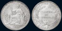 1900法属安南“坐洋”壹圆银币共2枚
