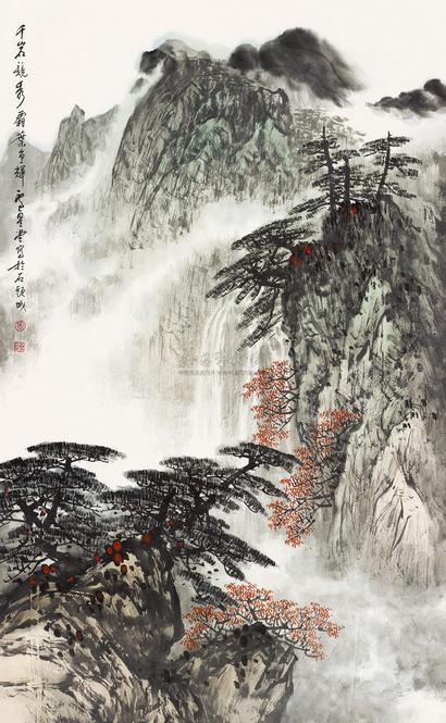 卢星堂 千岩竞秀 立轴
