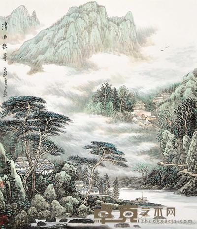 王茂彬 山水 镜框 52×44cm