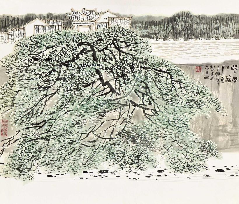王朝瑞 山水 卡纸