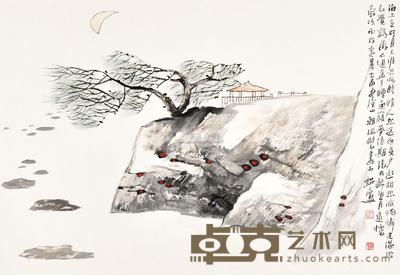 王朝瑞 海上升明月 镜框 44×65cm