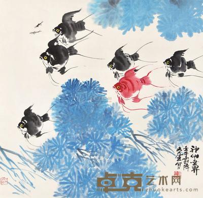 裴文奎 神仙世界 立轴 69×68cm