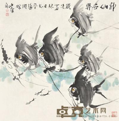 裴文奎 神仙世界 镜心 68×68cm