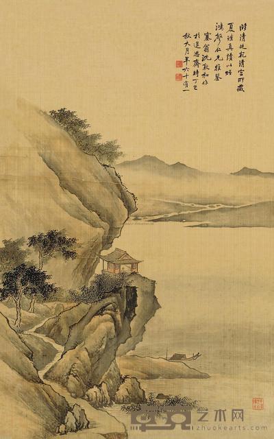 沈敦和 山水 立轴 86×54cm