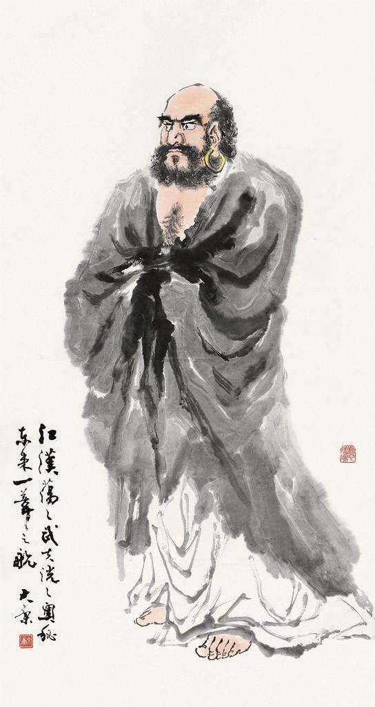 大康 人物 立轴