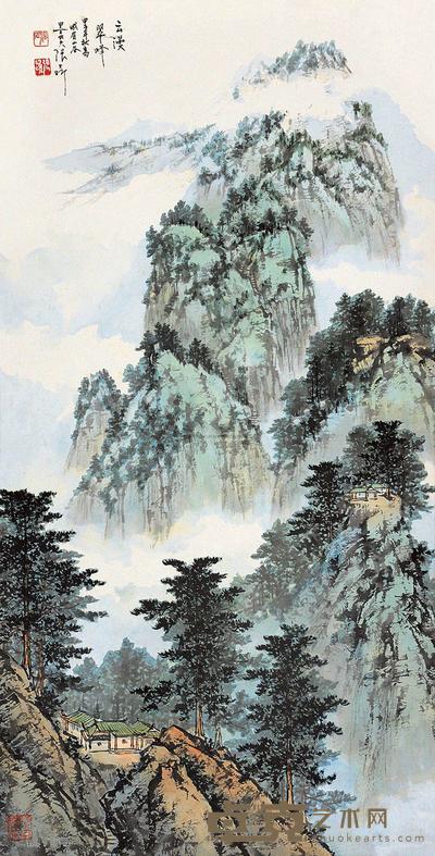 张大昕 山水 立轴 87×45cm