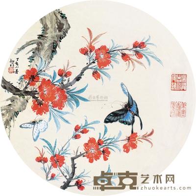 陆抑非 花卉 镜片连框 