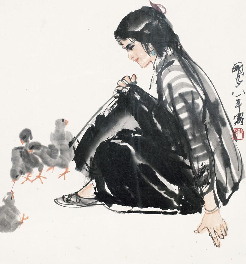 史国良 1981年作 人物 镜芯
