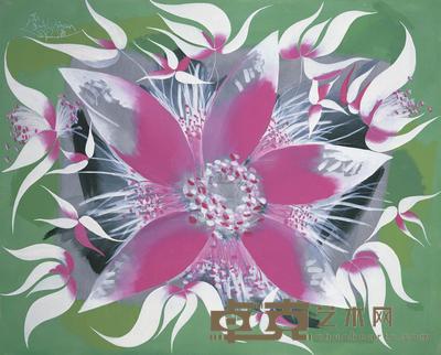 李山（油） 1989年作 胭脂之荷 120×149.5cm