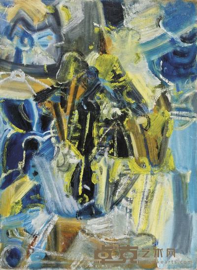 吴大羽 黄色谱韵 54.5×39cm