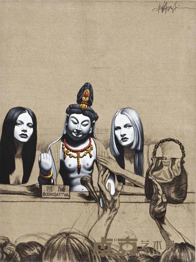 钟飙 BODHISATTVA NO. 1 130×97cm