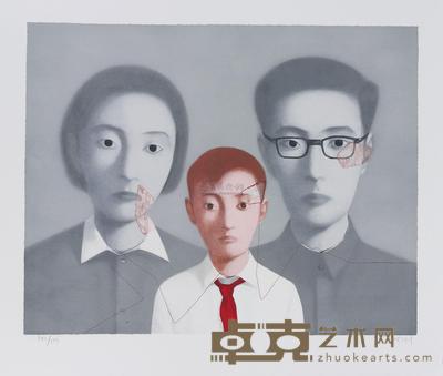 张晓刚 BLOODLINE SERIES: BIG FAMILY 571×723cm