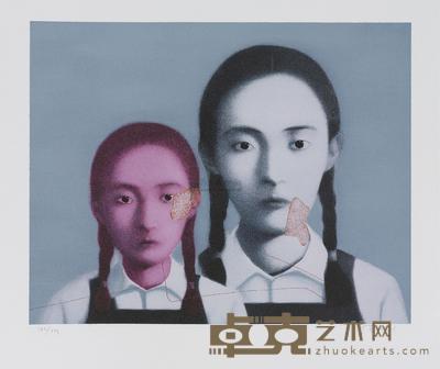 张晓刚 BLOODLINE SERIES: TWO SISTERS 508×641cm