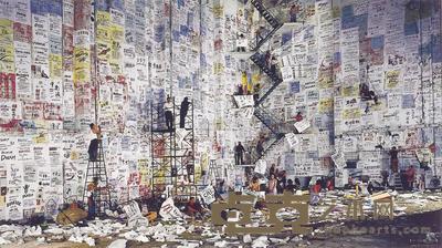 王庆松 COMPETITION 84×150cm