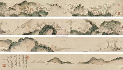 溥儒 AUTUMN COUNTRYSIDE handscroll