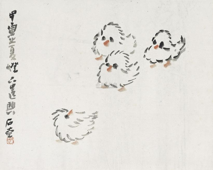 陈子庄 CHICKS framed
