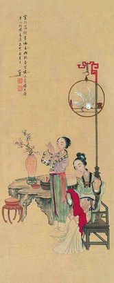 陈小翠 仕女 立轴