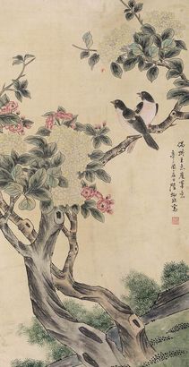 陆抑非 花卉