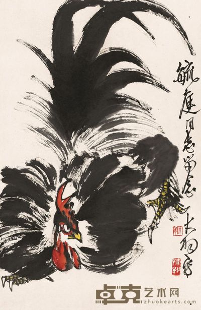 陈大羽 大吉 立轴 68×45cm