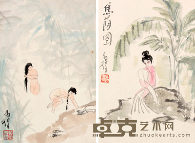高马得 人物册页 24×17×2