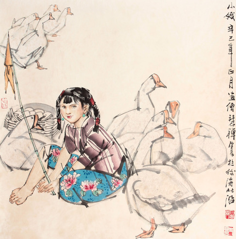 史国良 人物立轴