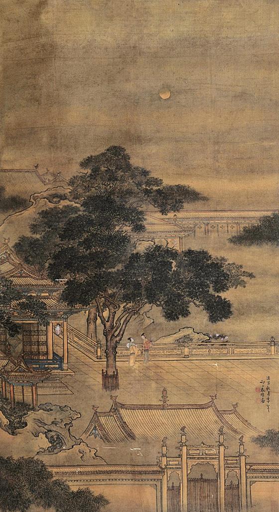 袁耀 （款） 汉宫秋月 立轴