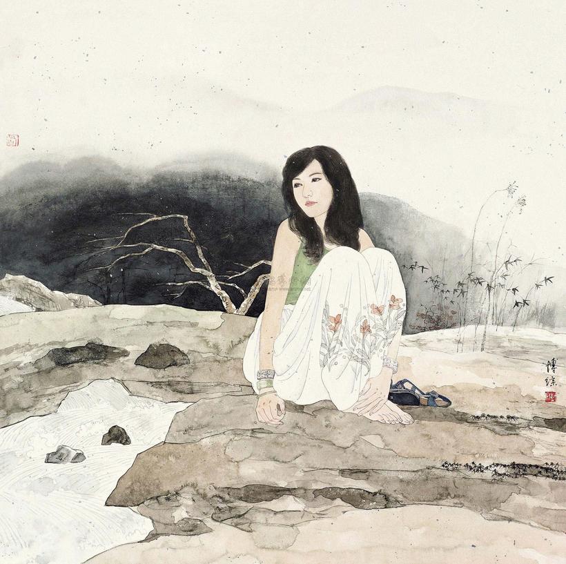 胡博综 幽情 镜心