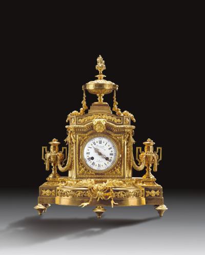 19世纪 法国铜鎏金壁炉钟