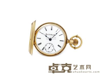 14K小三针怀表 
