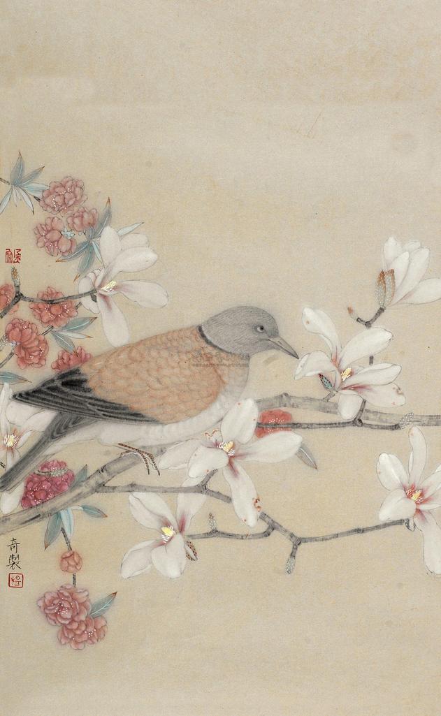 杨立奇 花香语 镜心