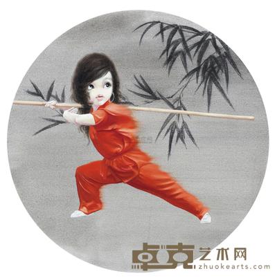 文杰 真功夫 100×100cm