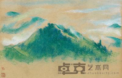 李桦 20世纪50、60年代作 云山图 16.8×26cm