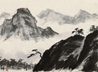 李桦 20世纪50年代作 黄山风景