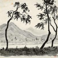 李桦 1958年作 树间