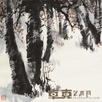 赵准旺 1982年作 雪霁图 镜心 65×65.5cm