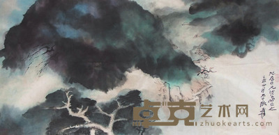 张大千 山水 69×135cm