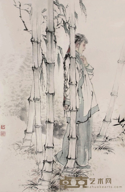 何家英 人物 镜片 88×59