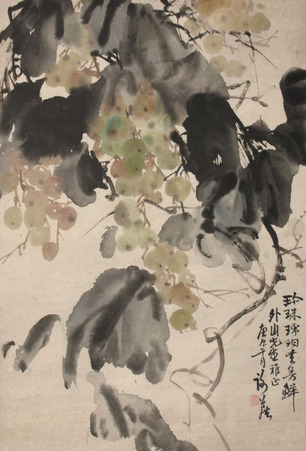 谢公展 花卉 立轴