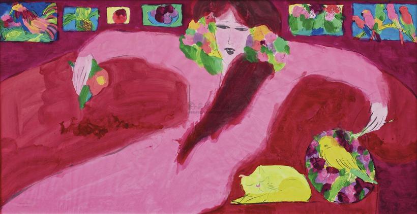 WALASSE TING WOMAN IN PINK DRESS