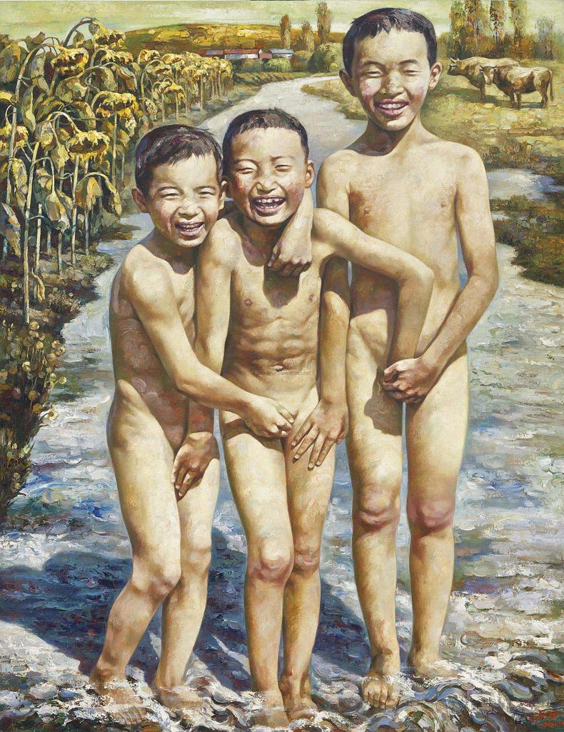 王文江 CHILDREN AT THE RIVER