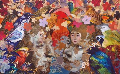 ANDRES BARRIOQUINTO BATHING BIRDS