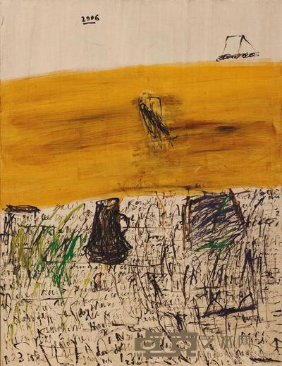 YUNIZAR 1971年作 CORETAN RASA III （SCRIBBLES III） 195×150cm
