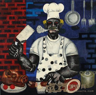 I NYOMAN MASRIADI FAST FOOD 140×140cm