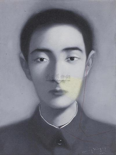 张晓刚 1997年作 血缘系列