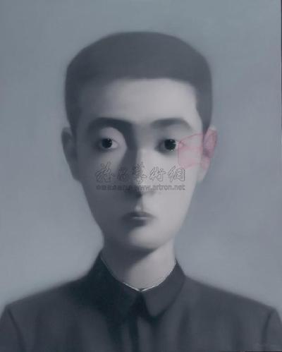 张晓刚 2004年作 血缘系列：男孩