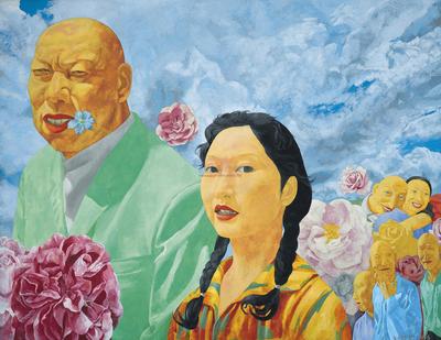 方力钧 1993年作 1993 NO.4