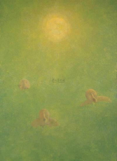 方力钧 1997年作 1997 NO.11